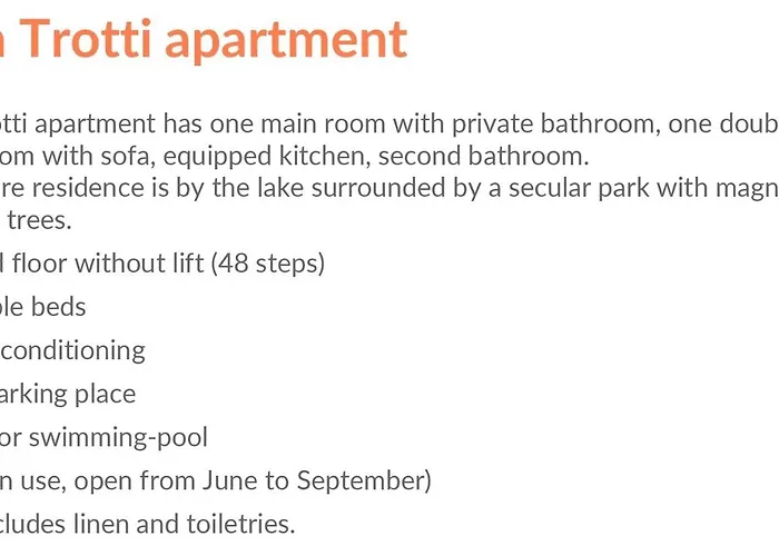 Miralago Trotti 아파트